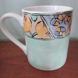 Corelle Coordinates Watercolors pattern stoneware mug